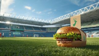 英国スタジアムで牛肉バーガーが消え、野生鹿肉バーガーが標準へ
